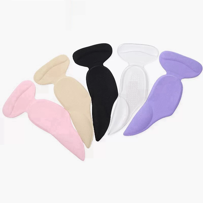 1 Pair Gel Silicone Insoles T-Shape High Heel Pads Grips Liner Arch Support Orthotic Shoes Insert Foot Heel Protector Cushion