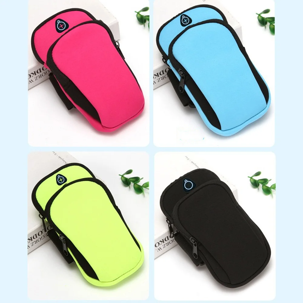 

Phone Arm Bag with Headphone Jack Waterproof Breathable Sports Running Bag Gym Mobile Phone Holder Running Accessory