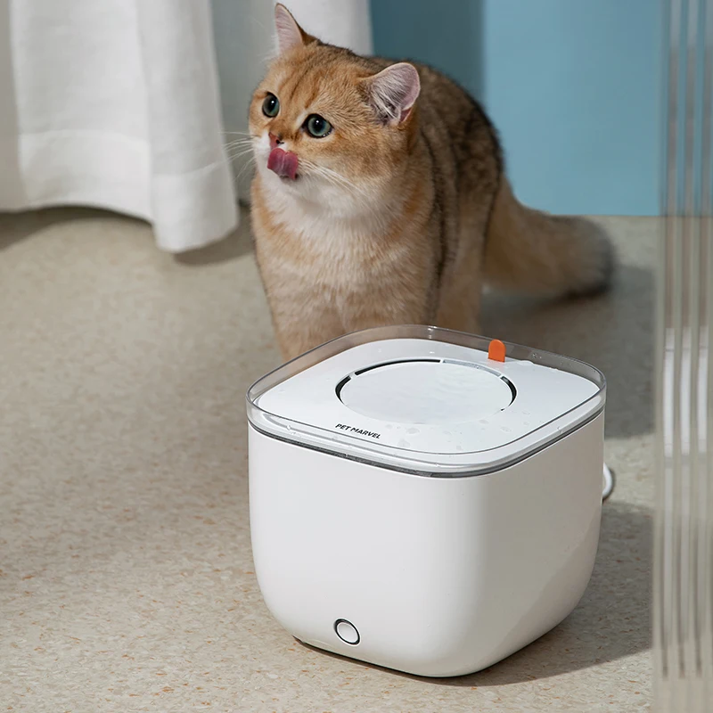 Pet Marvel Automatic Smart Cat Dog Fountain Water Dispenser Droshipping Stainless Steel Pet Water Fountain with Filter