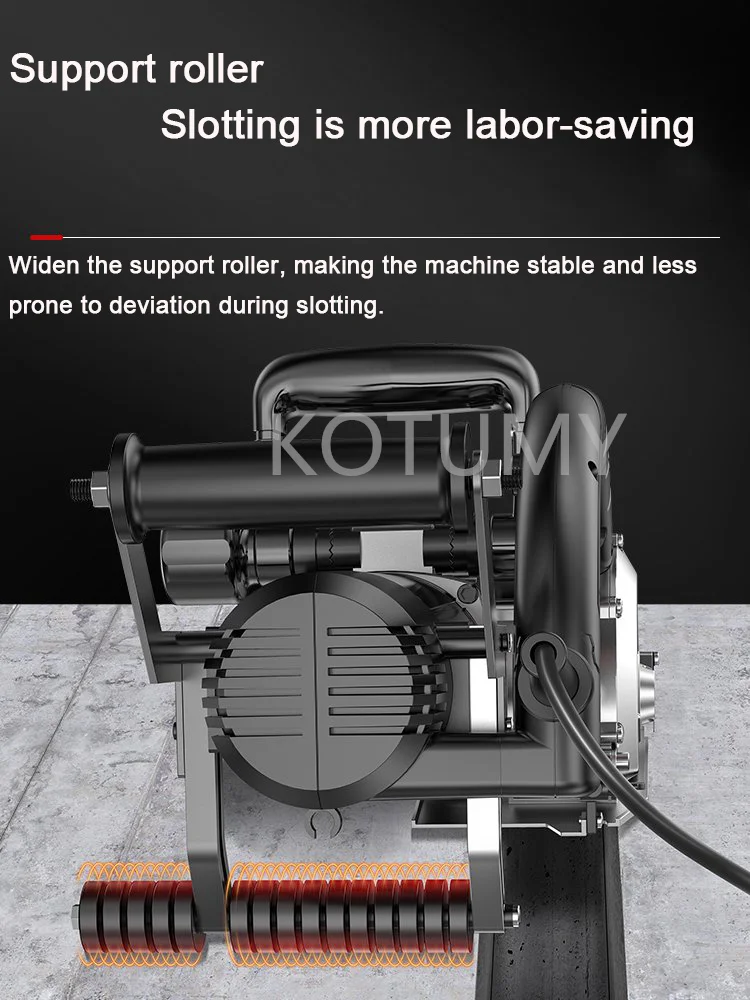 Machine de découpe de béton de surface de mur rainurée, machine de poire unique, rainurage