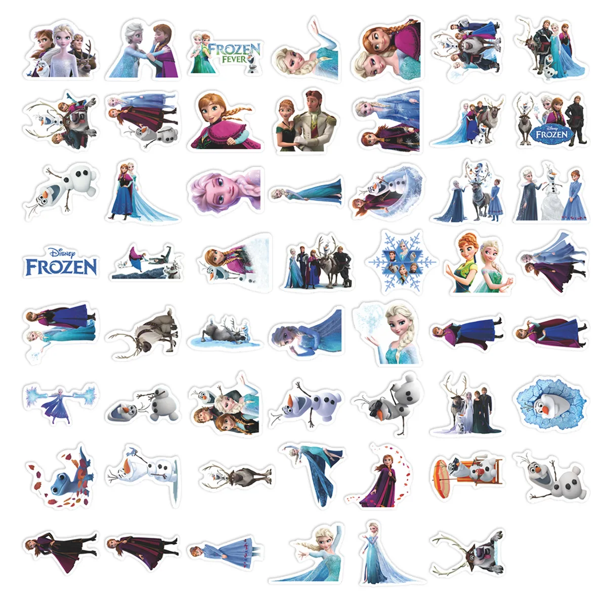 adesivos-de-graffiti-de-desenho-animado-frozen-55pcs-impermeaveis-pvc-decoracao-diy-para-skateboard-cadernos-brinquedos-e-presentes