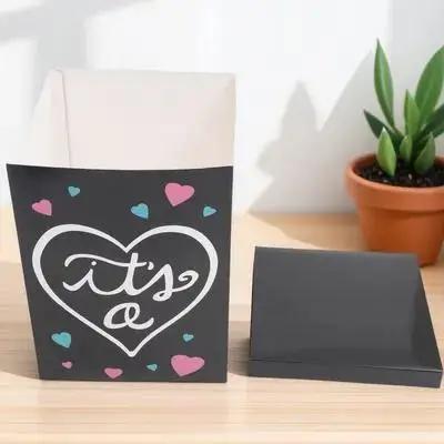 

1Set Gender Reveal Party Box Paper Balloon Box for Baby Shower Boy Or Girl Balloon Decoration Baby Shower Blocks