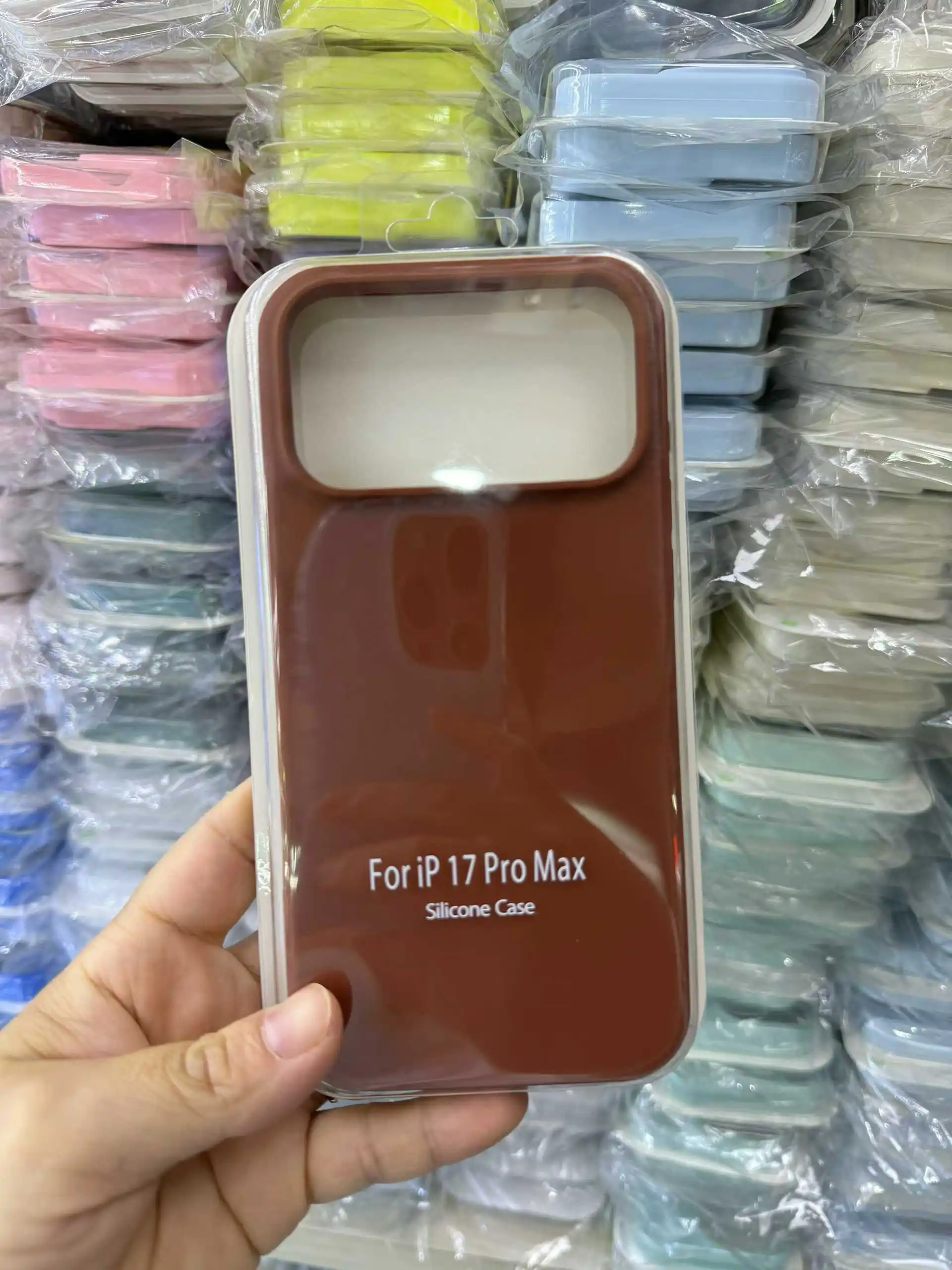 Handyhülle aus flüssigem Silikon mit angenehmer Haptik für iPhone 18 Pro Max 18 17 Pro Air Macaron, einfarbig, Bonbonfarben, mit Verpackungsbox – Detail 9