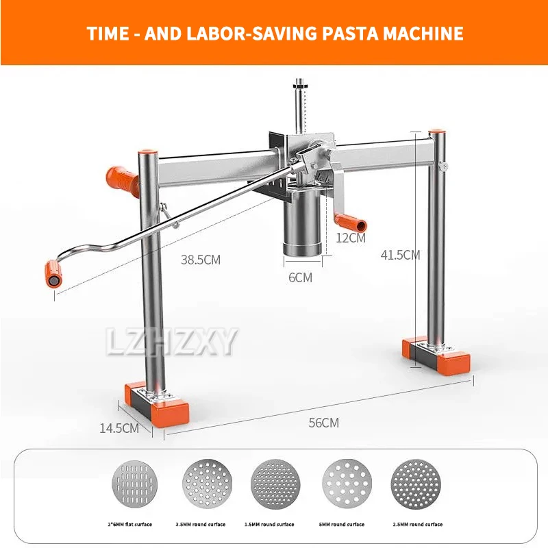 Household Smashing Machine Manual Smashing Powder Noodle Pressing Machine Heluo Machine Pressing Noodle Machine Stainless Steel