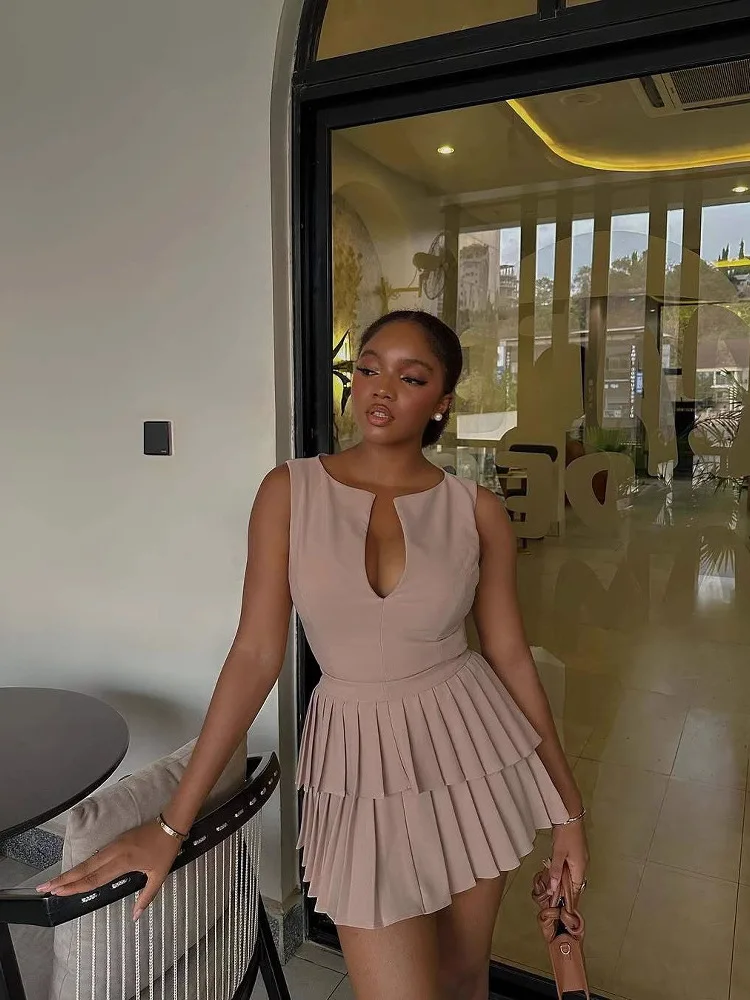 Ele Deep V Ne Sexy ort Skirt Dr Women's Summer New Arrival Svel High Waist Gown for Wedding Date Performance