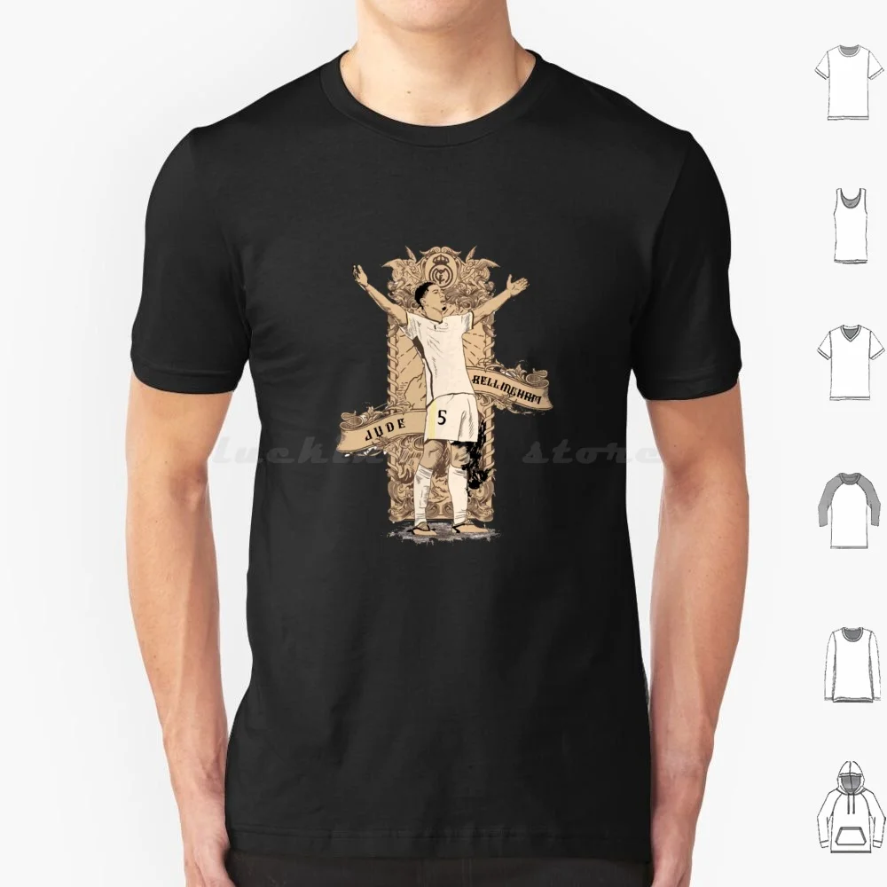 Camiseta de Jude Bellingham, camiseta fresca de algodón 6xl, Liga de Benzema de Jude Bellingham, Belligoal