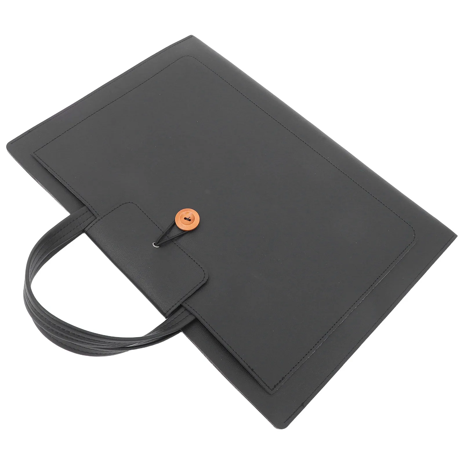 15 Inch Laptop Tote Bag PU Business Briefcase for Women Men Waterproof Protection Quick Access Pockets Professional