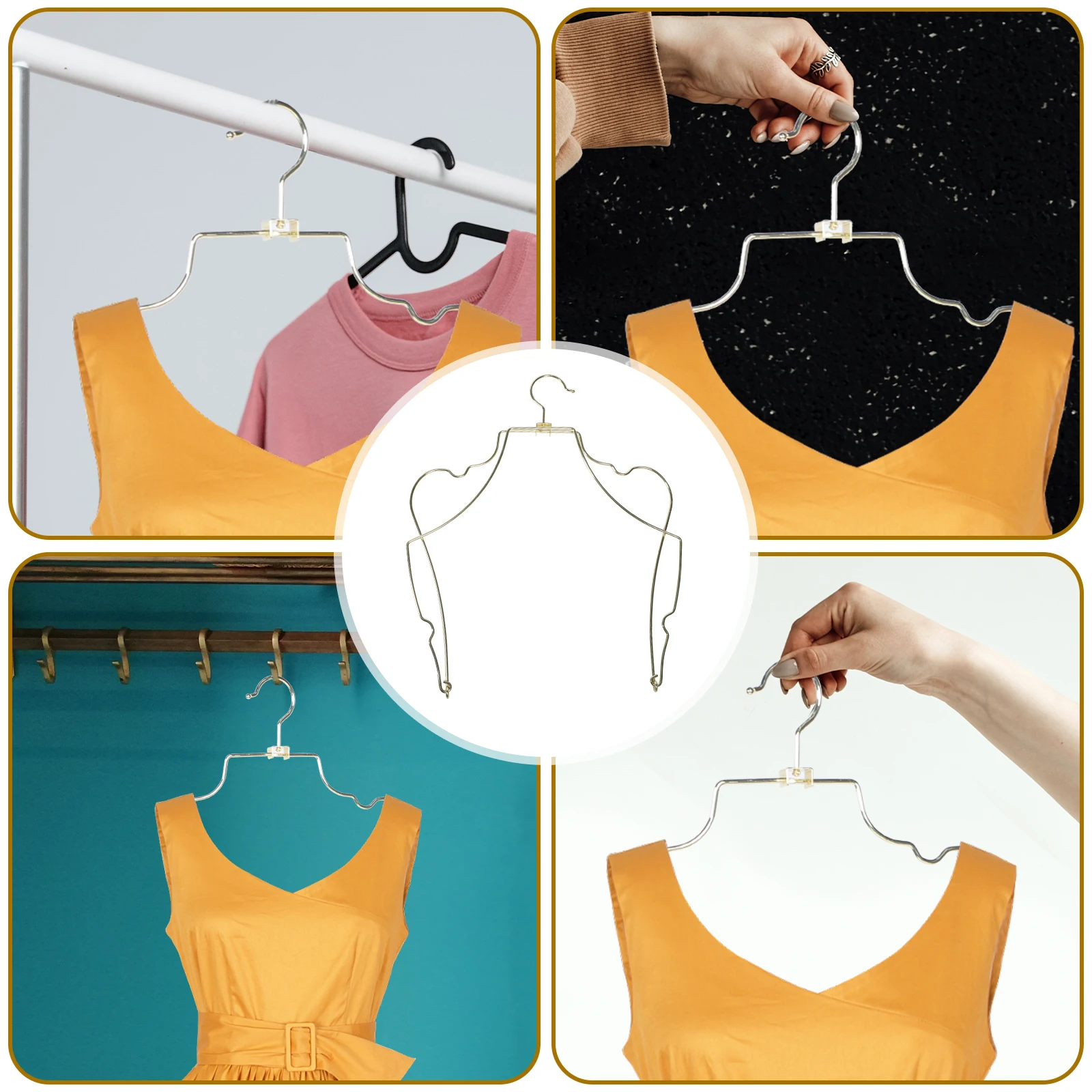 

Metal Foldable Hanging Rack Rack Bras Bikini Lingerie Metal Wire Swimwear Hanger Display Hanger Wire Drying Clothes Holder
