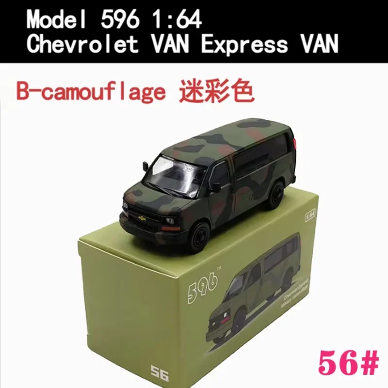 596 Model 1/64 Scale Express VAN Alloy Car Model Static Collection