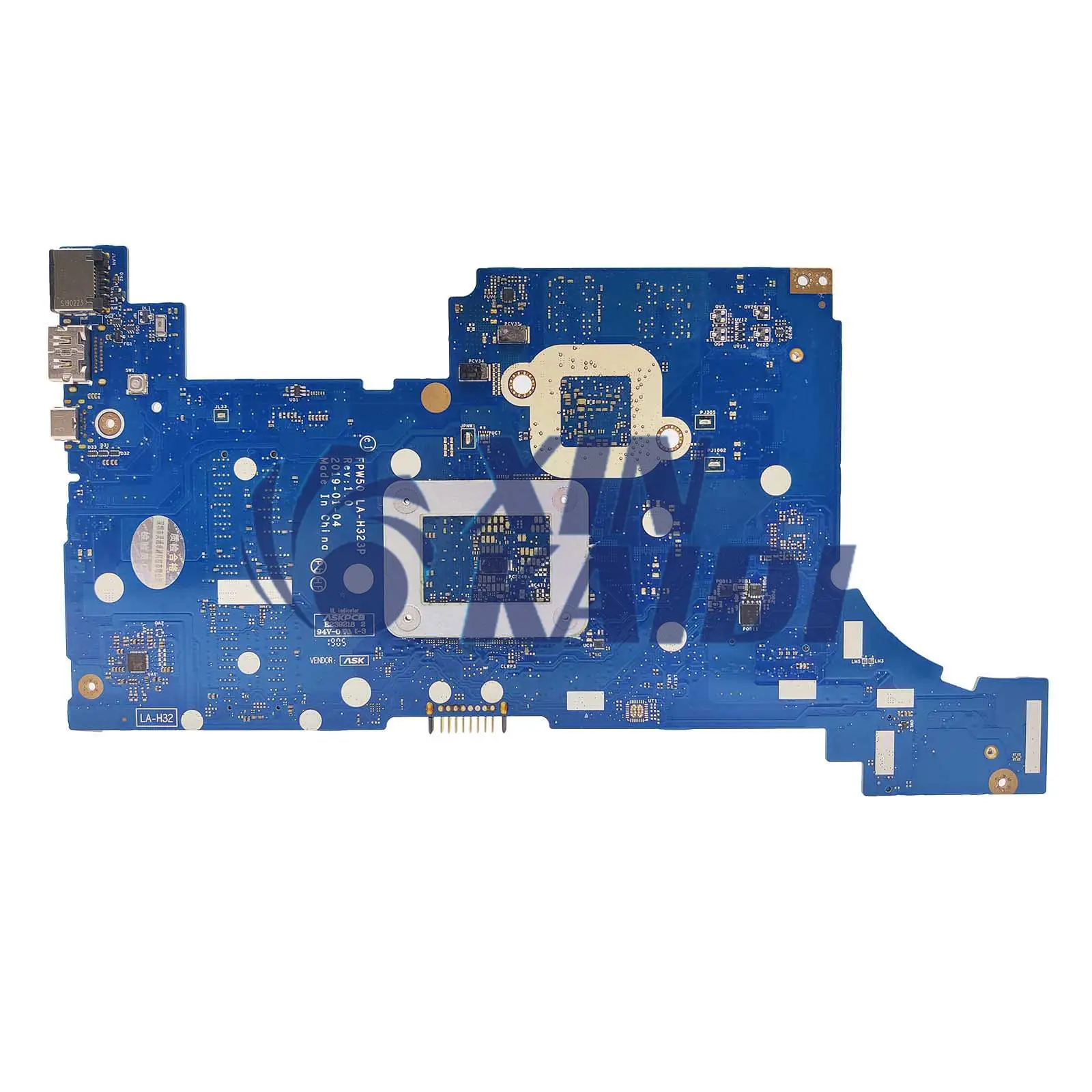 FPW50 LA-H323P For HP Pavilion 15S-DU 15-DW Laptop Motherboard With Intel i3 i5 i7 8th 10th Gen CPU UMA L51985-601 L51986-601