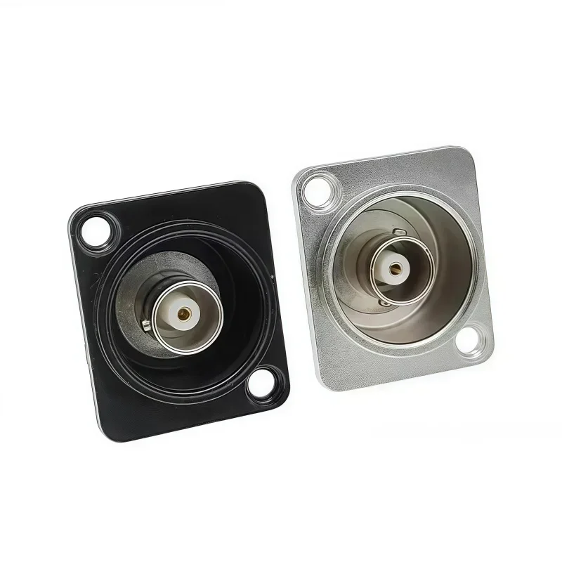 D-Type Double BNC Plug Connector Chassis Panel Mount Adapter Audio Monitoring Parts Female to Female Socket
