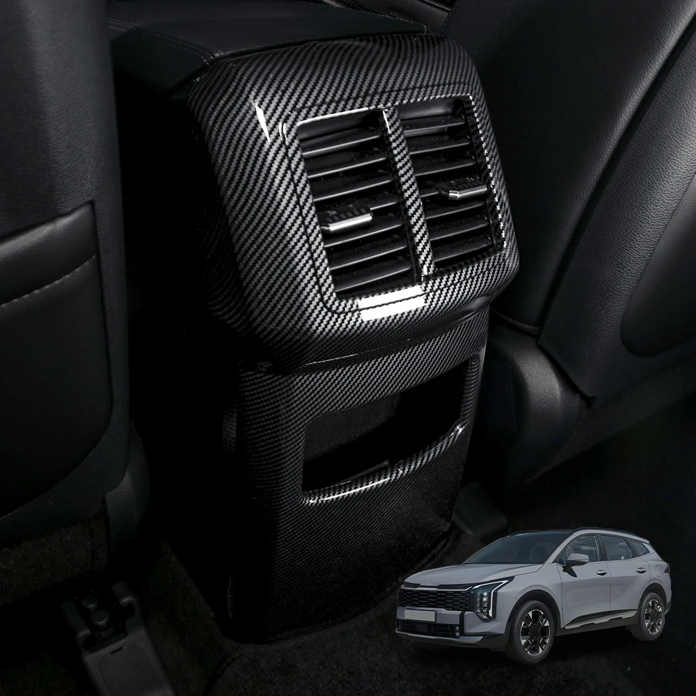 New For Kia Sportage NQ5 2026 Wood Grain Rear Row Vent Cover Trim Car Interior Accessories