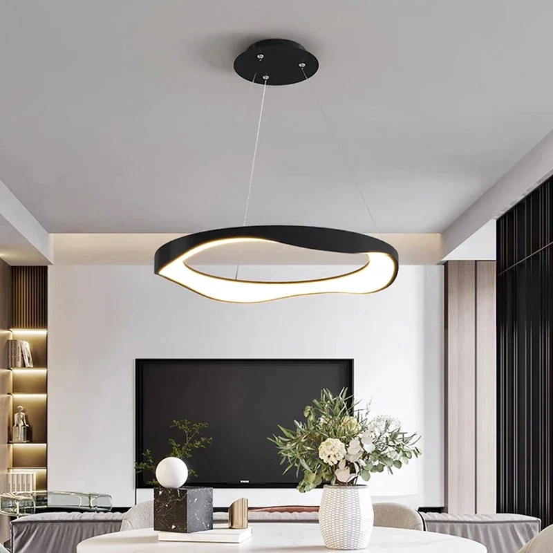 Modern LED ceiling chandelier, suitable for bedroom, dining room, living room, indoor lighting, home decoration chandelier