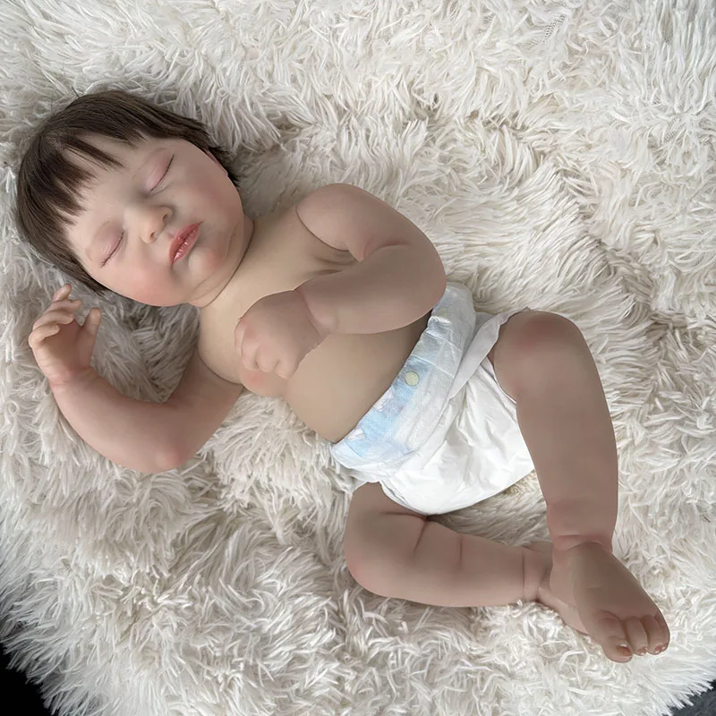 

19inch 48cm Cute Baby Girl Doll Laura with Full Vinyl Body Doll Waterproof Kids Toy