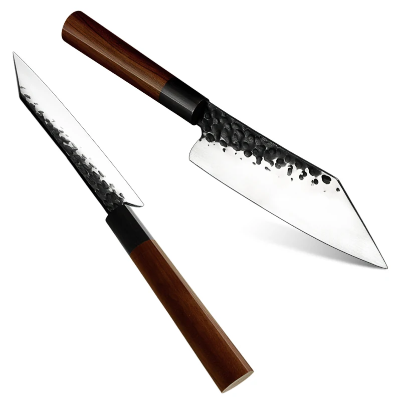 Grandsharp 5.5 Inch Kiritsuke Knife Handmade Forged High Carbon Kiritsuke Kitchen Chef Knife Meat Fruit Fish Vegetables Cutter