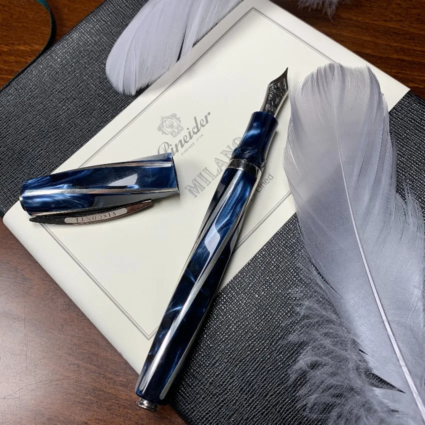 

For Italy Visconti Divina Elegance Series Fountain Pen - 18k Gold Nib, No-Skip, Anti-Rust Clip, Office Writing Gift
