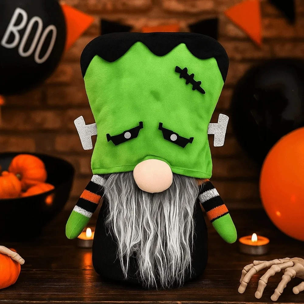 مضحك مجهولي الهوية الرجل العجوز دمية البوليستر الكرتون رودولف قزم دمية اليدوية هالوين الديكور دمية مكتب الديكور #4