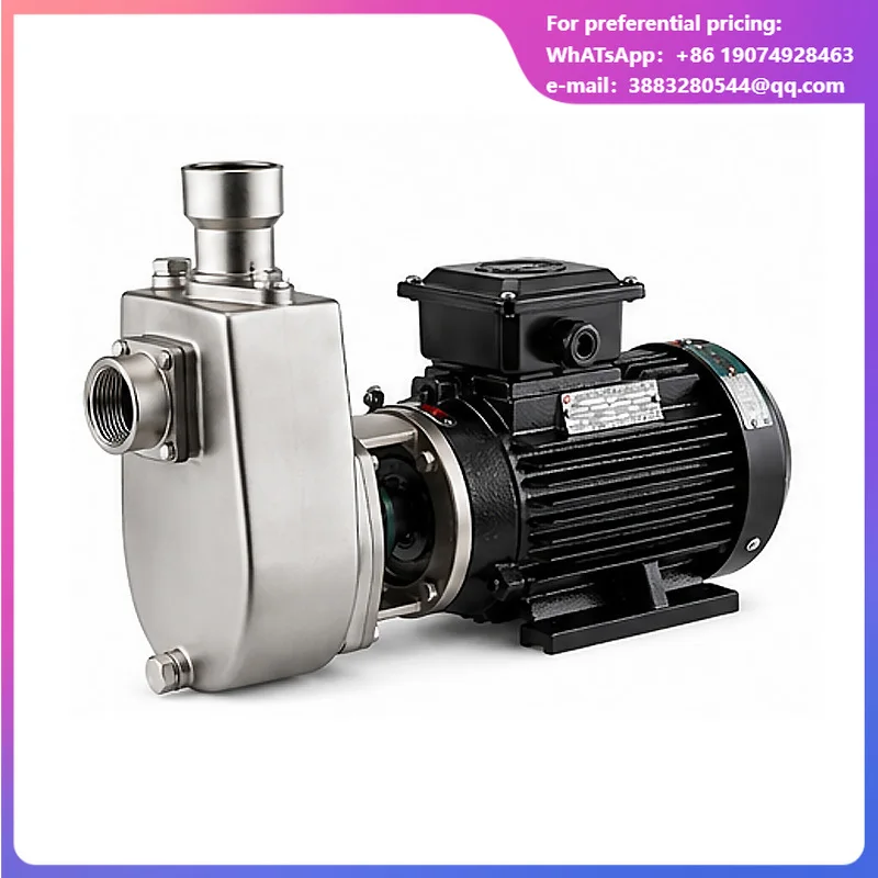 316 Stainless Steel Self-Priming Pump High Pressure Water Supply Corrosion Resistant Chemical Industry Use Household Commercial