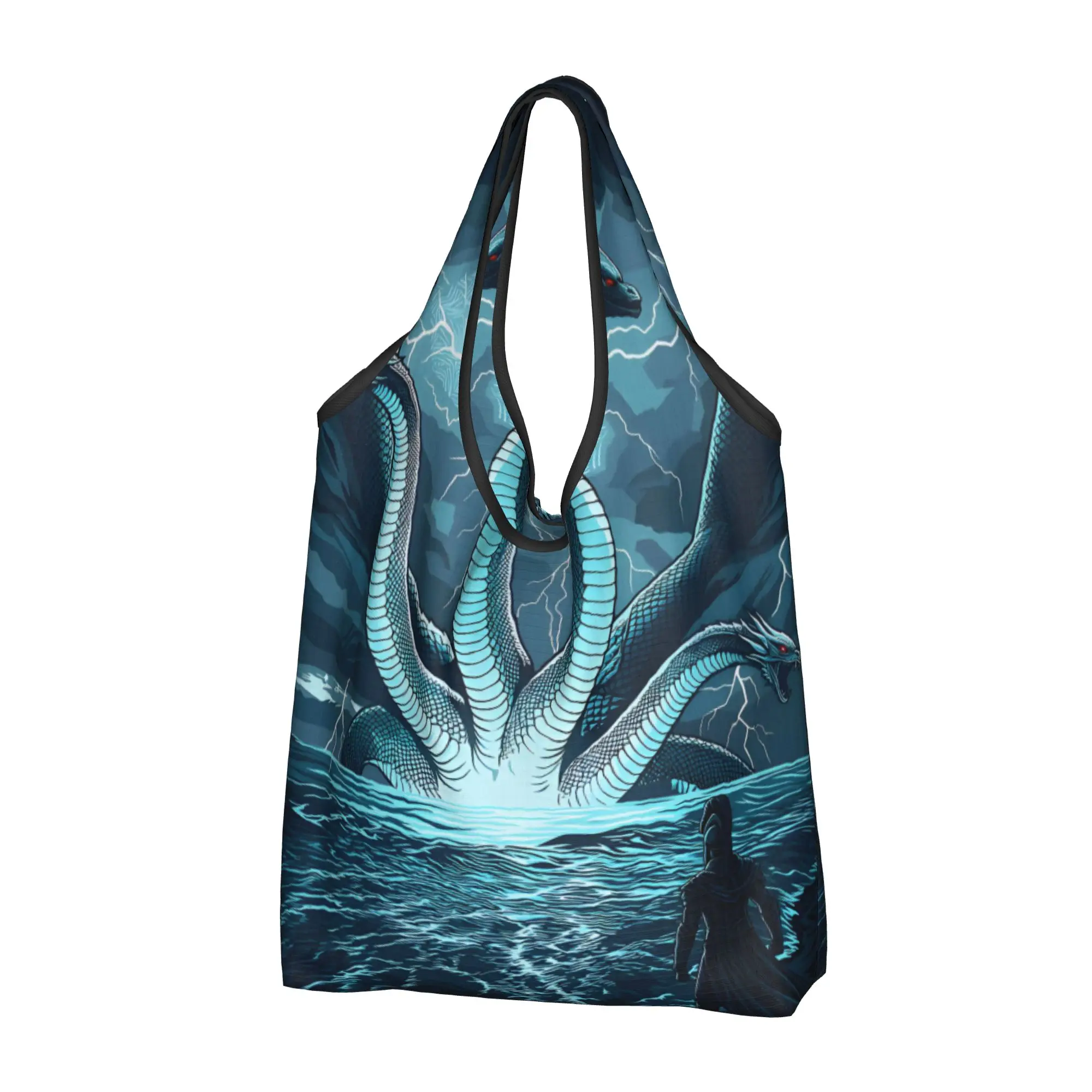 Custom O-Odysseyes Hot Comic Shopping Bag Women Portable Large Capacity Grocery Manga Shopper Tote Bags