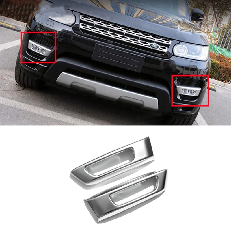 

Styling Fog Lights Lamps Eyelid Eyebrow Decoration For Land Rover Discovery Sport L550 2015-2022 Accessories Cover Trim