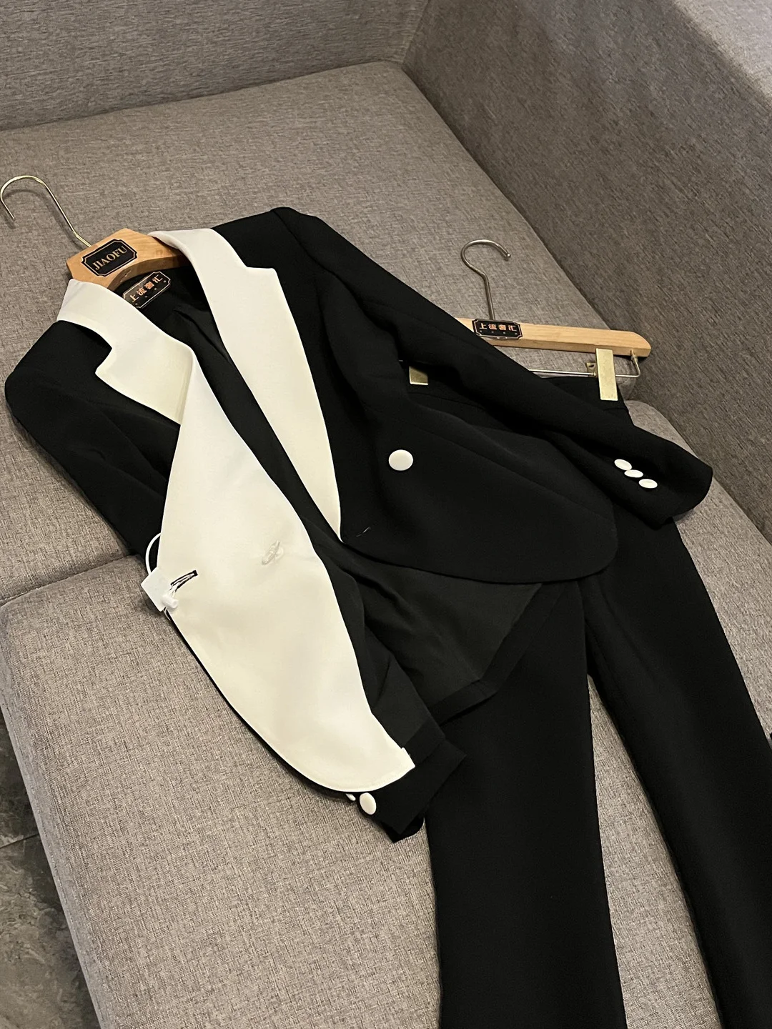 Setelan Jas Profesional Wanita Musim Gugur Musim Dingin 2025, Pakaian Kerja Modis, Pakaian Formal Perusahaan X32