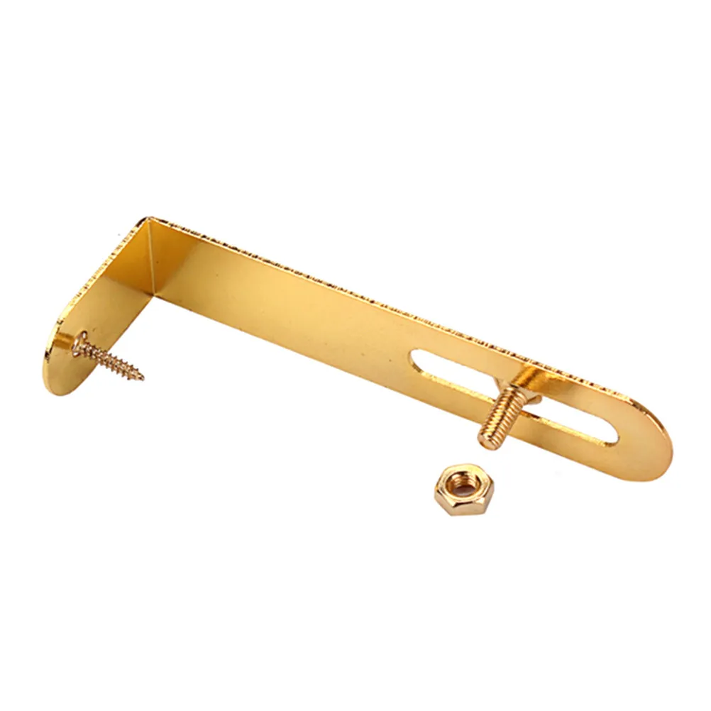L Shaped Guitar Brackets Golden Heavy Duty Stainless Steel Corner Brace Shelf Support Wall Hanging Pickguard Mounting