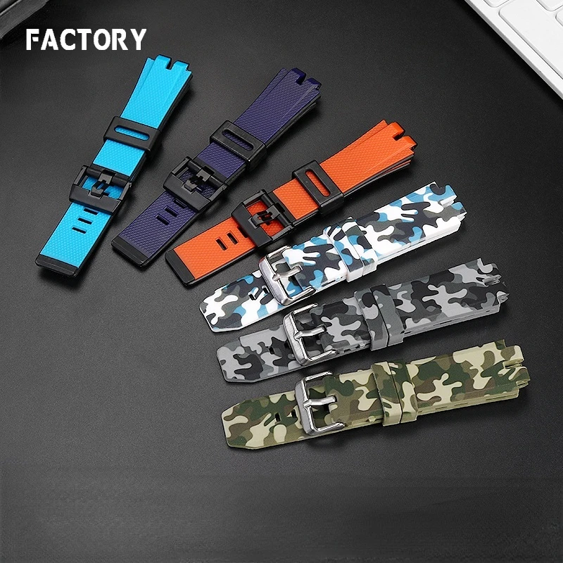 For PROTREK CASIO PRW-6000/6100/3000 /3100 PRG-300 Silicone Watchband Strap Waterproof Mountaineering Men\'s Bracelet 24mm