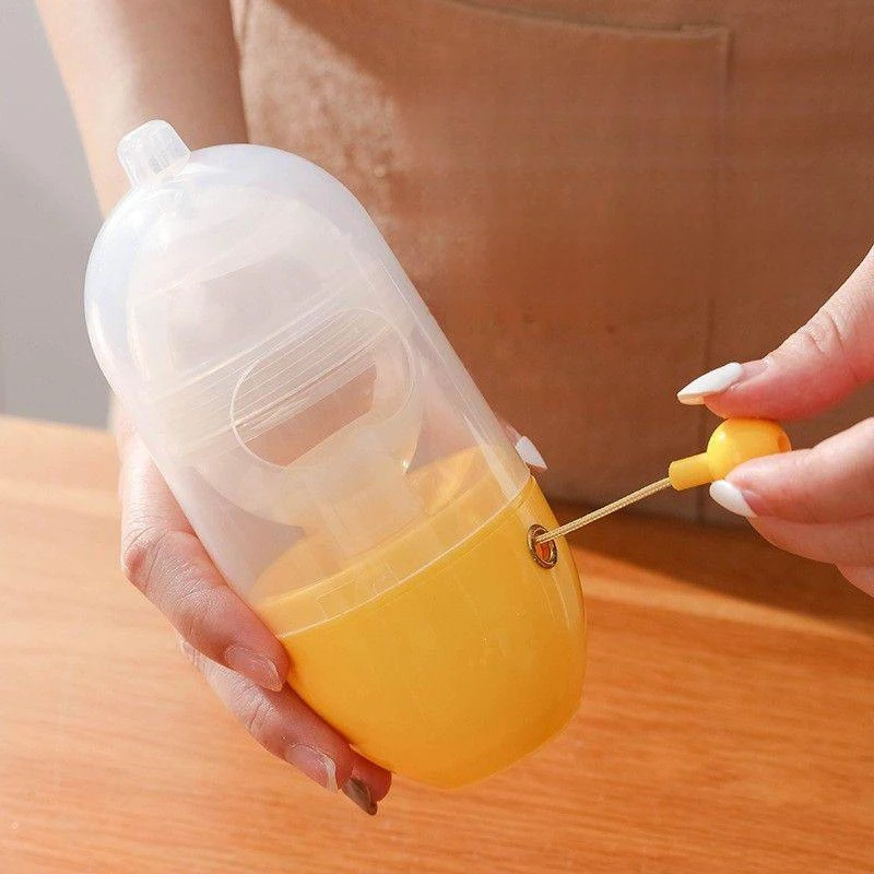 Household Plastic Egg Spinner Detachable Washable Egg Homogenizer Portable Manual Egg Yolk Mixer Eggs Yolk Mixing