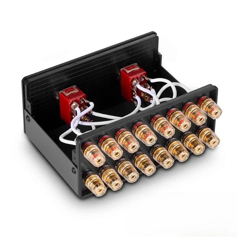 

2 Pairs of Speaker Switcher / A-B Amplifier Switcher Two in Two Out Amplifier Speaker Switch Two-channel Power Amplifier Switch
