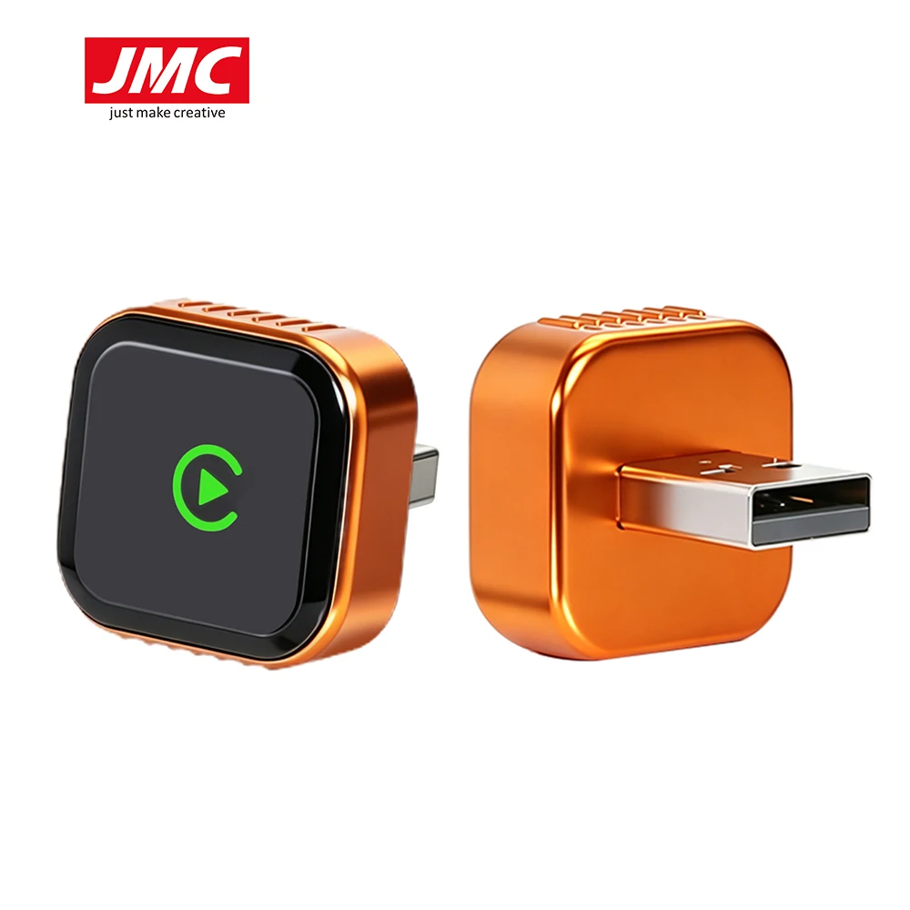 New JMC 2 in 1 USB BT Portable Mini Car Adapter Mirror Link Hands-Free Steering Wheel Control CarPlay Android Auto