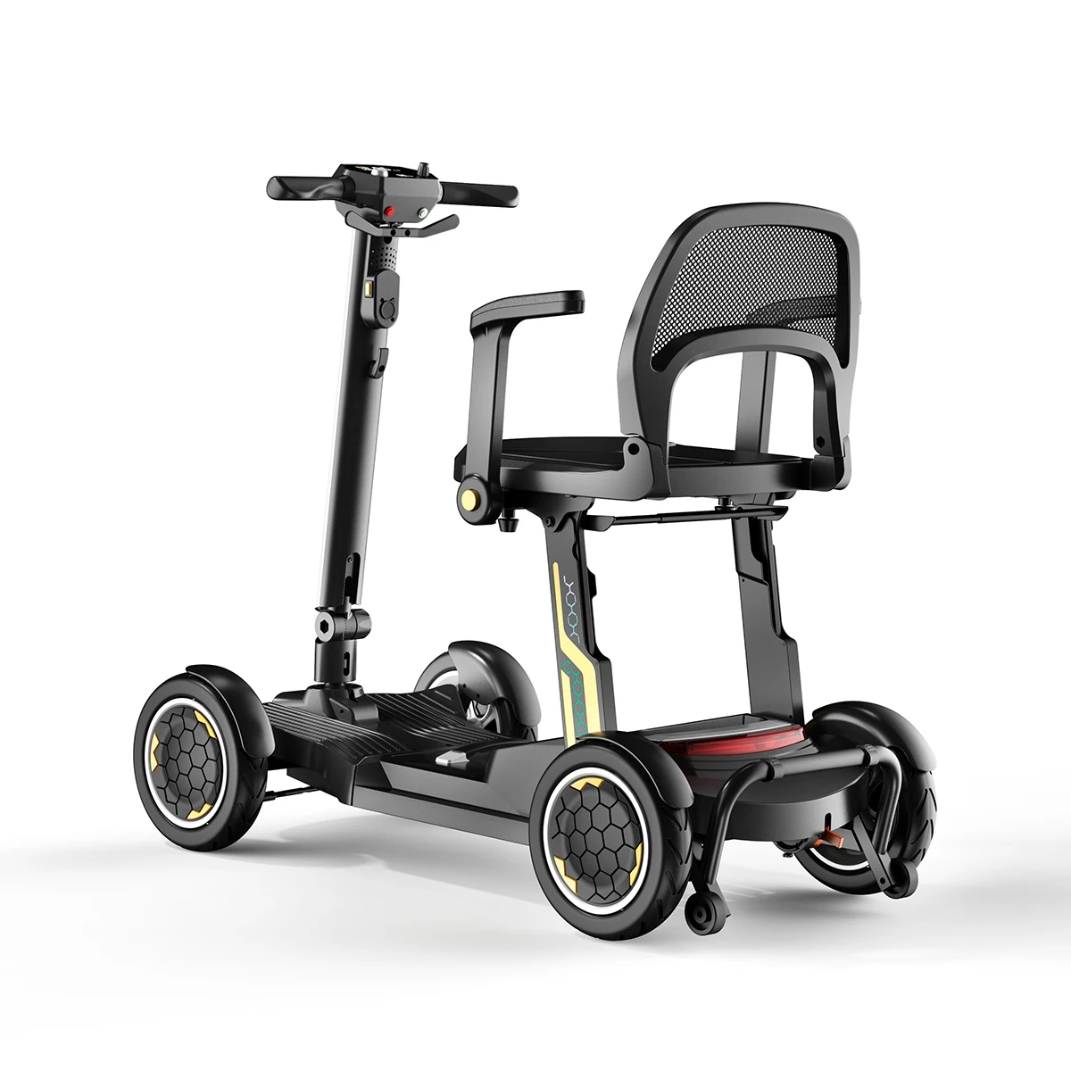 Baichen Hot Sale Folding Compact Wholesale Seniors Outdoor Travel 4 Wheels Electric Mobility Scooter For Adults