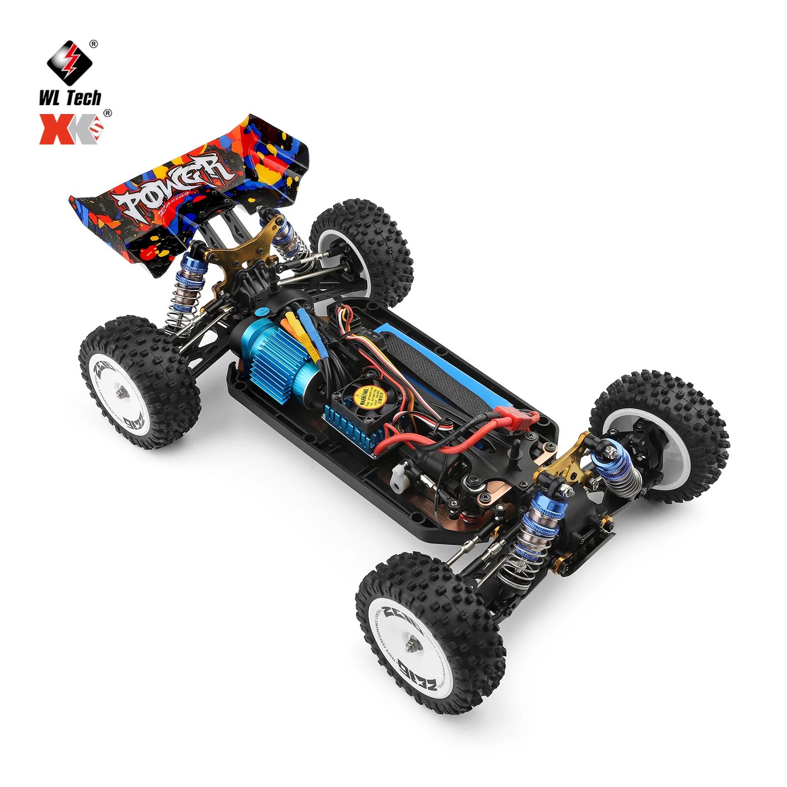 WLtoys 124007 1:12 Electric 4WD Racing Car 75KM/H Speed RC Cars 2.4G Remote Control Drift Crawler Built-in Mobile Phone Bracket