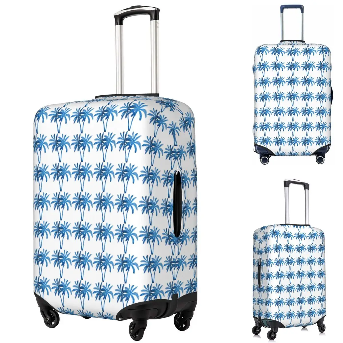 

Palm Trees Plants Print Suitcase Cover Protection Elastic Trip Luggage Protector Covers for 18-32 Inch