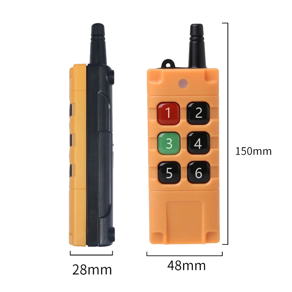 3000M DC 12V 24V 36V 6CH 433M RF Wireless Remote Control Switch Radio Receiver Module 10A Relay Industrial Grade