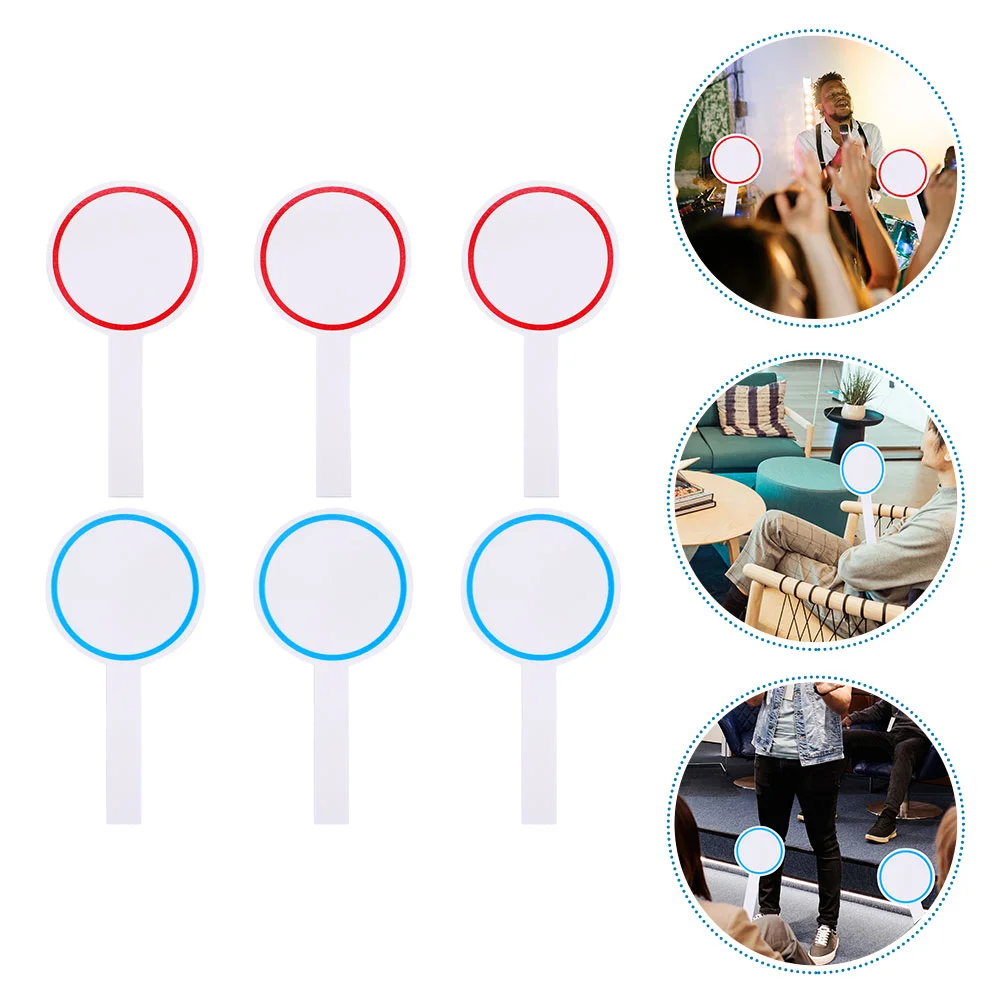 

6 Pcs Score Board Dry Erase Paddles Auctions Mini Whiteboards Scoreboard Erasable Small Foam Student