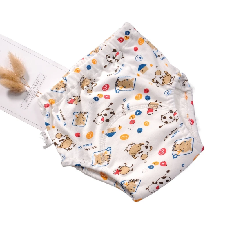 หมวก celana Training ระบายอากาศสำหรับทารกผ้าอ้อมผ้าฝ้ายหกชั้นแบบใช้ซ้ำได้ผ้าอ้อมเป็นมิตรกับสิ่งแวดล้อมกันน้ำซักได้