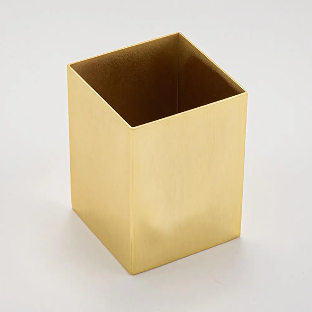 Stainless Fountain Pen Holder Desktop Accessories Office Stand Stationery Rack Organizer for Steel Pencil Cup Table