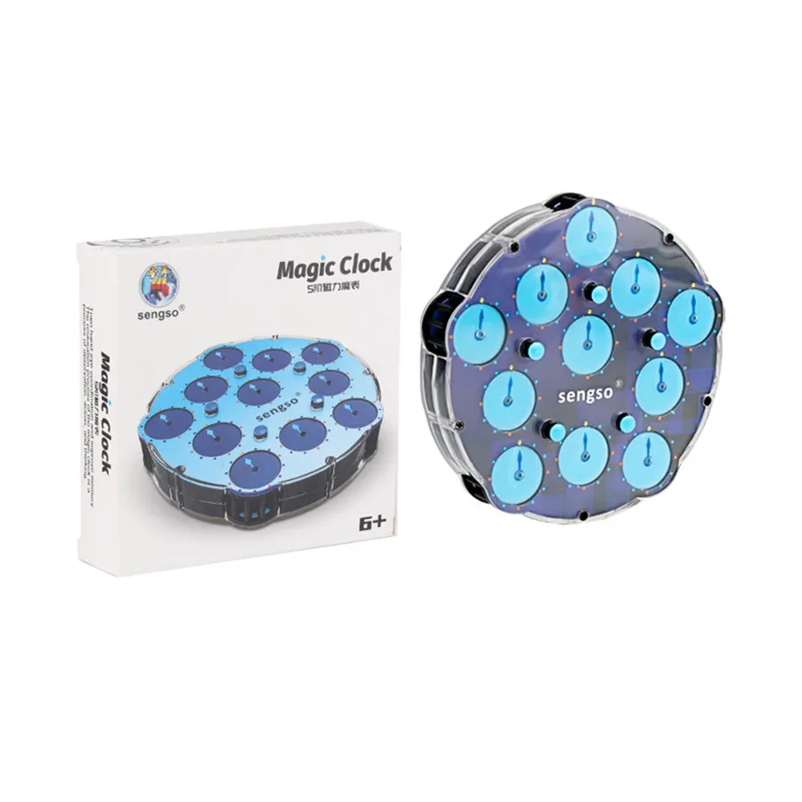 Sengso Magnetic Magic Watch 3x3x3 4x4x4 5x5x5 3x3 4x4 5x5 Magic Clock Professional Magic Cube Clock Magnetic Speed Cube Toys  ﻿