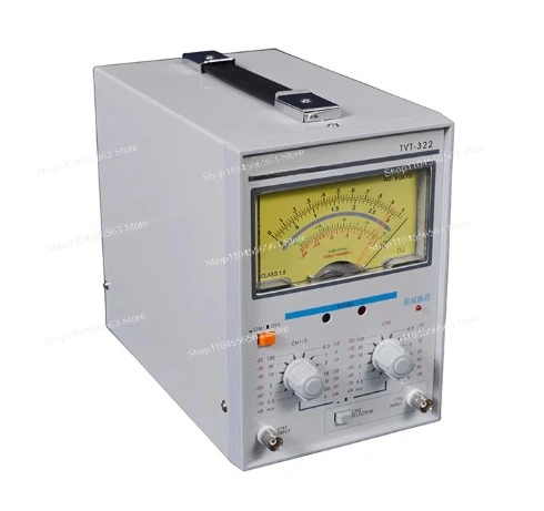 TVT-322 Dual channel double needle millivolt meter, pointer voltage measuring instrument