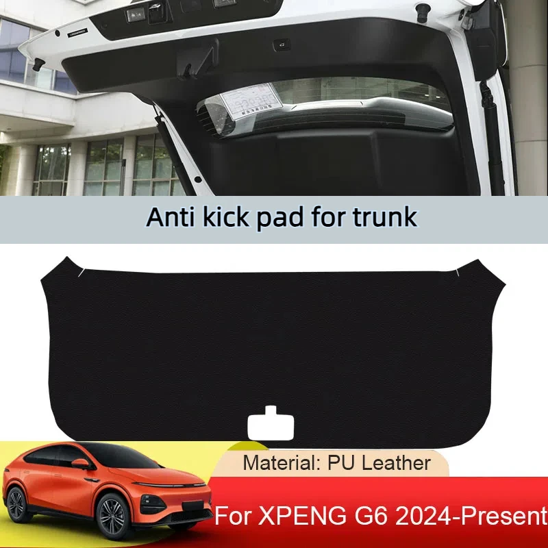 

Автомобильная искусственная кожа, противоударная накладка на багажник, защита от атмосферных воздействий, пылезащитная наклейка на заднюю дверь, автоаксессуары для XPENG G6 2024-2025