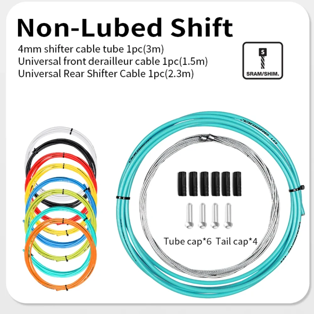 JAGWIRE Bicycle Non-Oiled Shifter Cable Housing Kit Universal Shift Cable Wire Pipe Tube LEX 4mm MTB Road Bike Cycling Parts