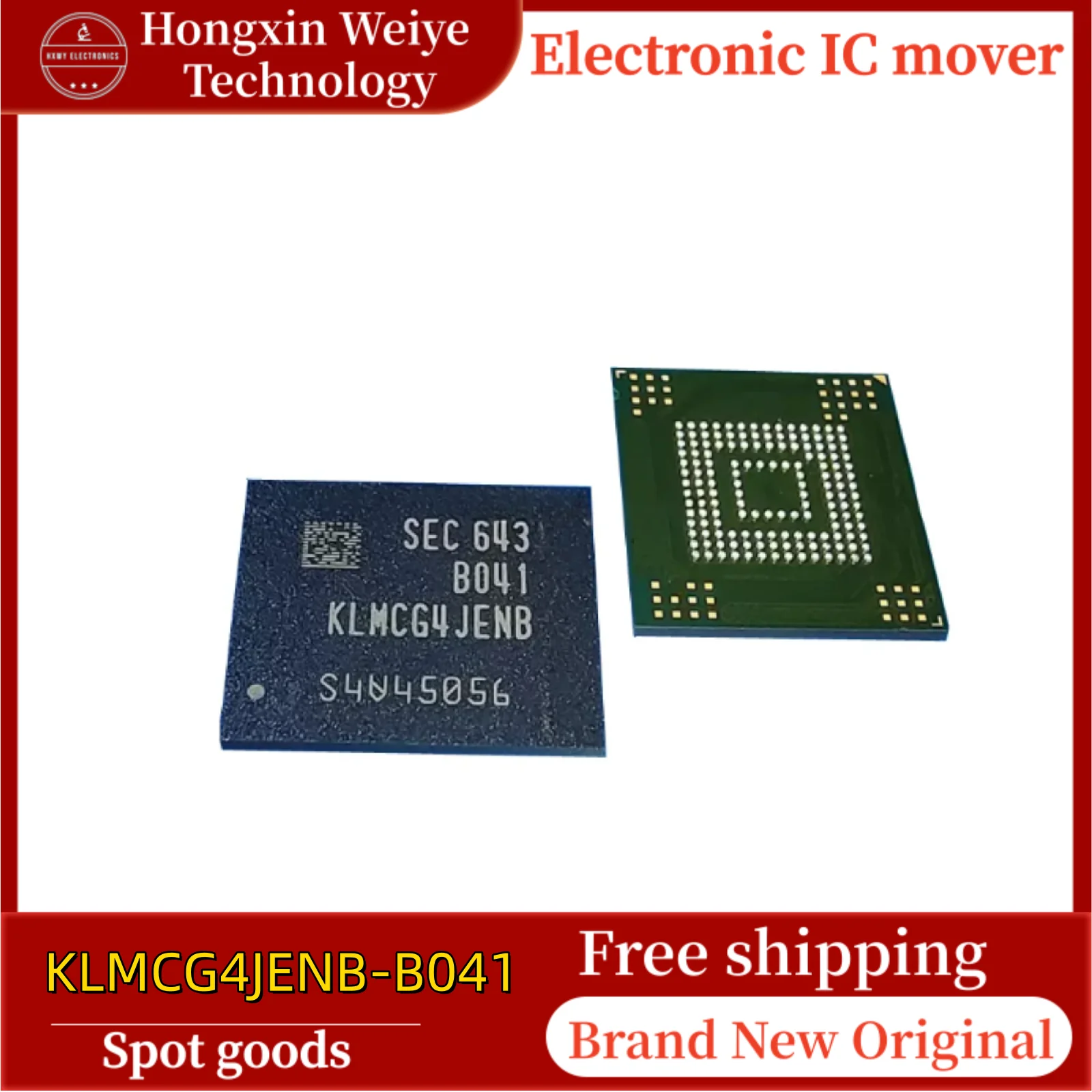 

1/10 pcs KLMCG4JENB-B041 BGA153 EMMC memory chip brand new in stock free shipping