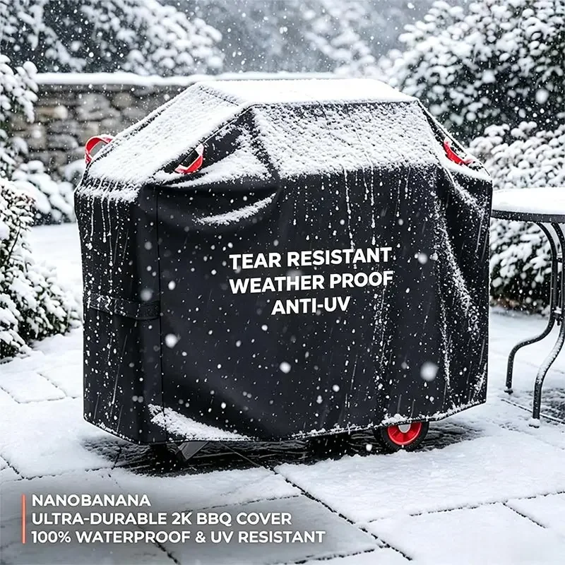 Universal BBQ Grill Cover,Multi-Size 210D Fits All Grills,Suitable for Most Brands Weber,Char Broil,Grill Stove Protective Cover