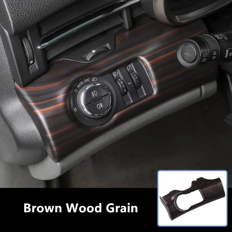 1pc Car Interior Styling Headlight Control Switch Panel Sticker Cover for Chevrolet Malibu 2012 2013 2014