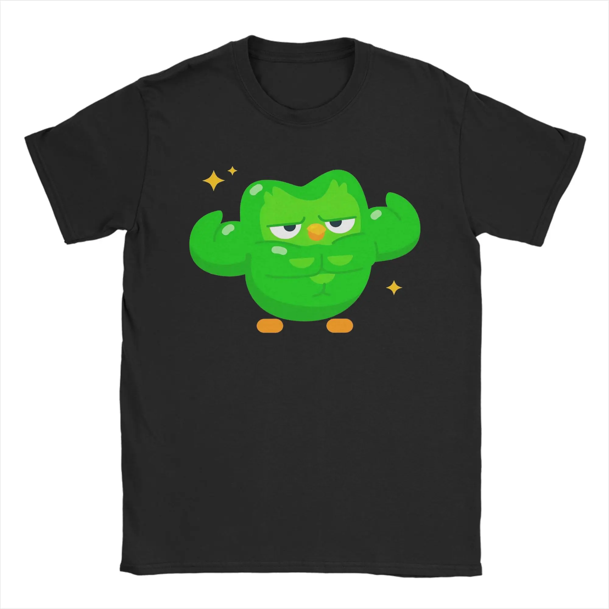 

Minimalist Duolingo Funny Duolingo Meme T-Shirt Summer Cotton T Shirts For Men's Leisure Tee Shirt Short Sleeve Y2K Fun Clothes