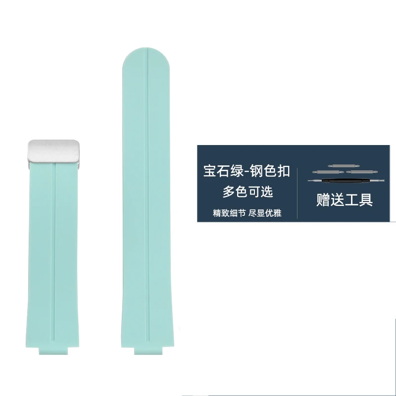 ل كاسيو الصرح 5359 EFR-S108D حزام ساعة مطاطي المغناطيسي مشبك سوار مقاوم للماء efr-s108 سيليكون حزام الساعات اكسسوارات