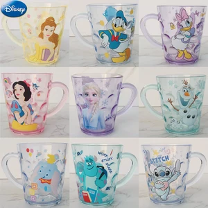 Disney Cartoon Cups for Children, Mickey Mouse, Minnie Mouse, Drink Water, Crystal Cup, Anime Figure, Frozen Elsa, Colutory Cup, Milk Mug 9 Main Sales Stitch Mug - №4