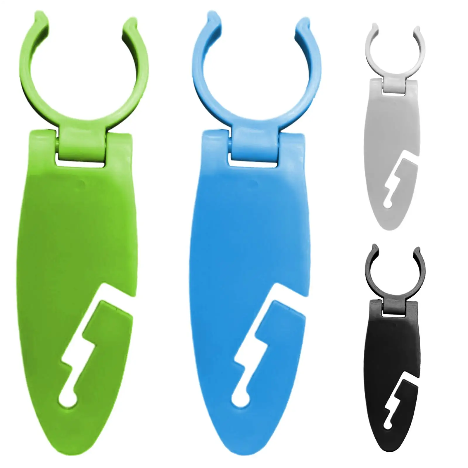 2 Stück Stand Up Paddle Board Clips Doppelpadel Board Halter Erweiterbare Befestigungsklemmen für Kajakfahren Wassersport Zubehör - Black
