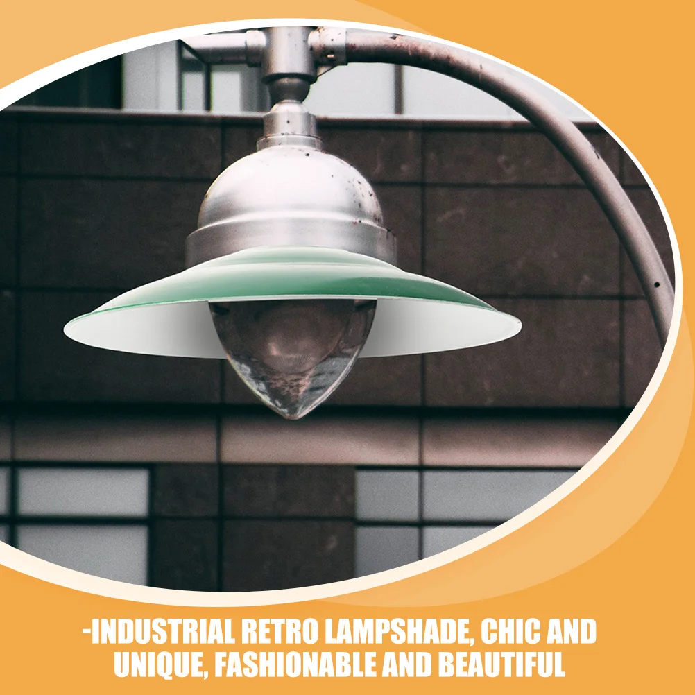 

2 шт. эмалированный промышленный абажур, водонепроницаемый защитный круглый светильник для настенных светильников, крышка уличного фонаря