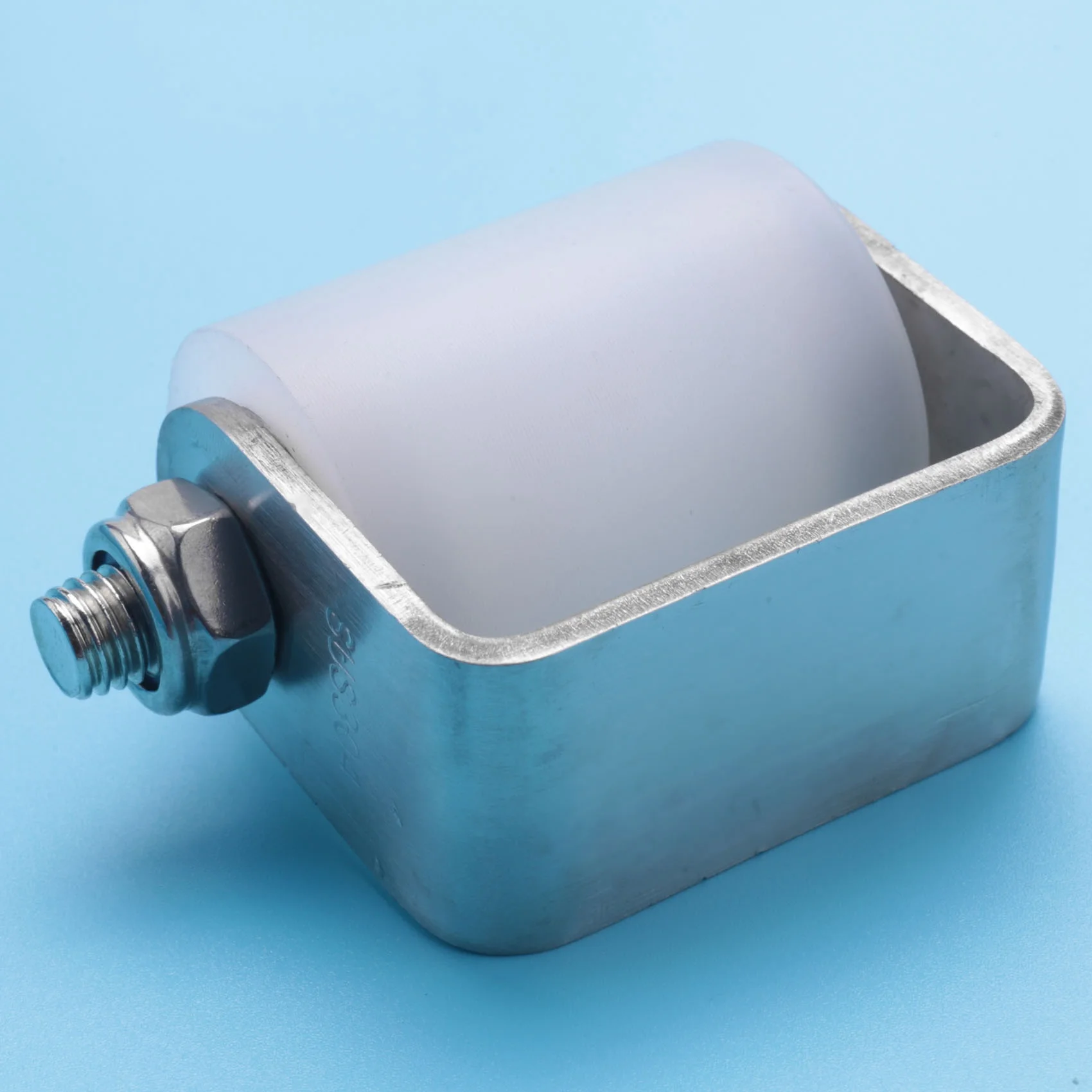 Limited Stock-FF 2Pcs Slide Gate Guide Roller 3 Inches Hard Nylon Sliding Rolling Gates Guider Heavy Duty Ball Bearing Side Roll